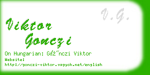 viktor gonczi business card